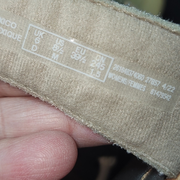 CLARKS EUC WOMENS SZ 8.5M LAURIEANN COVE SUEDE SLIPON SANDALS - Picture 6 of 10